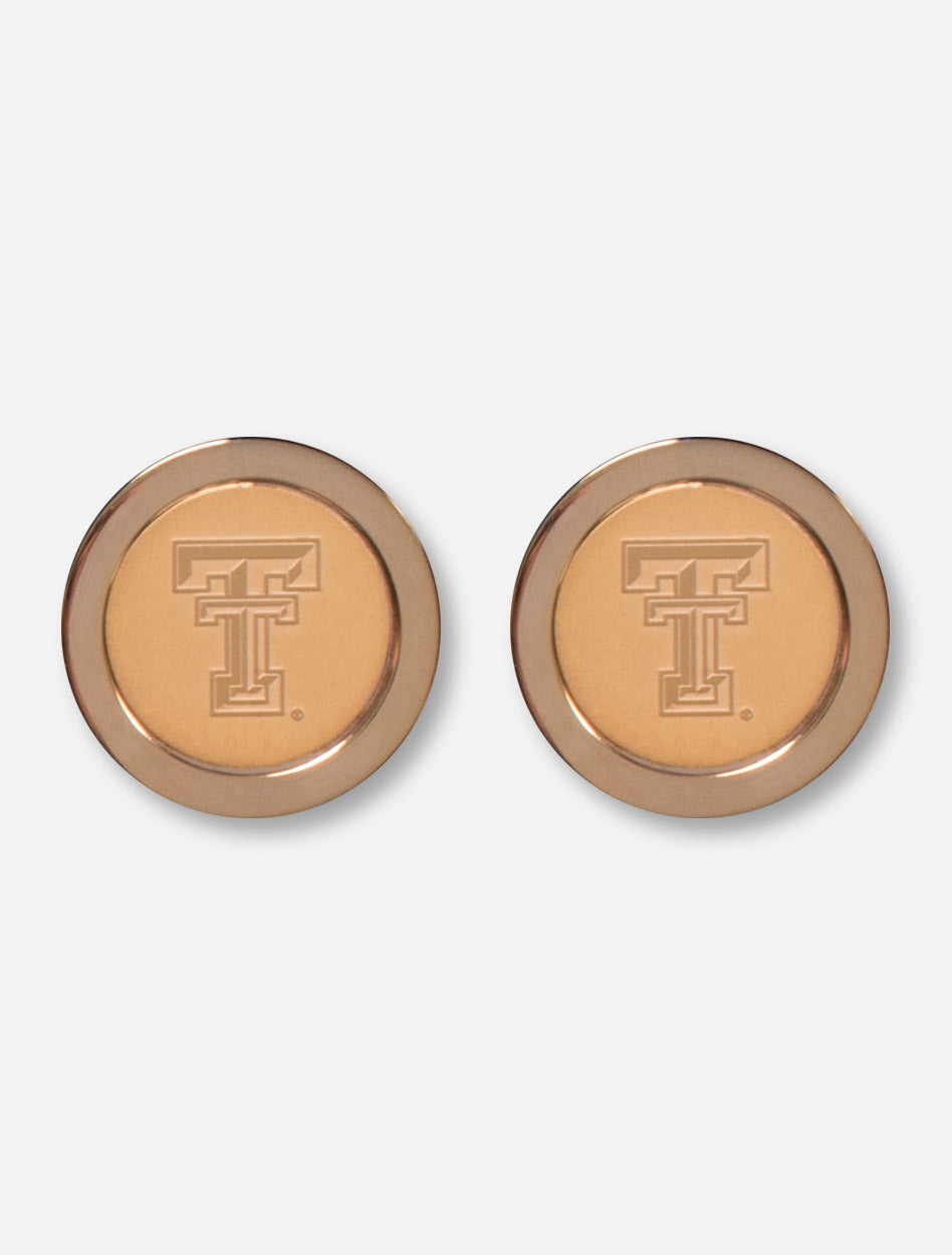 Texas Tech Double T Gold Cufflinks