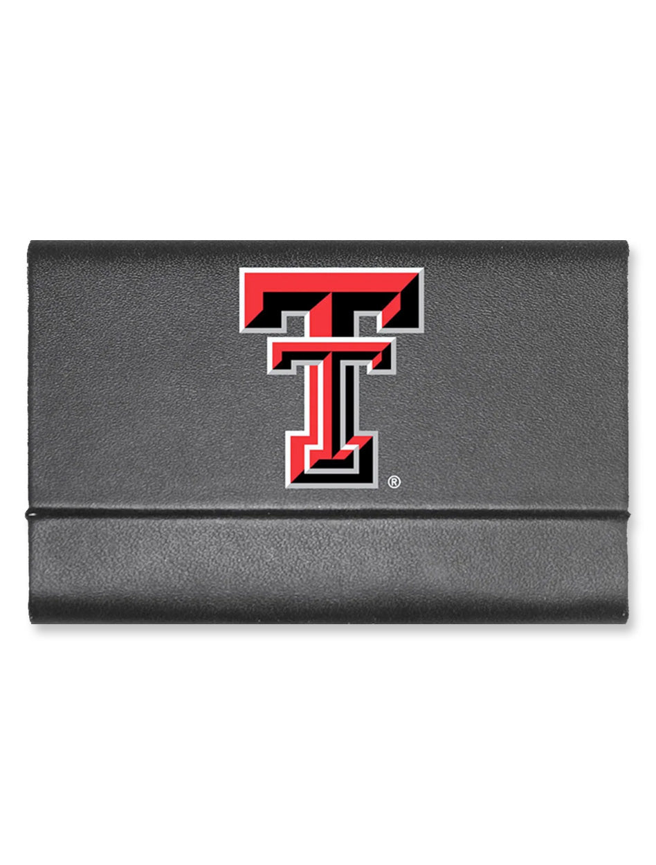 Texas Tech Double T Leatherette Business Card Case