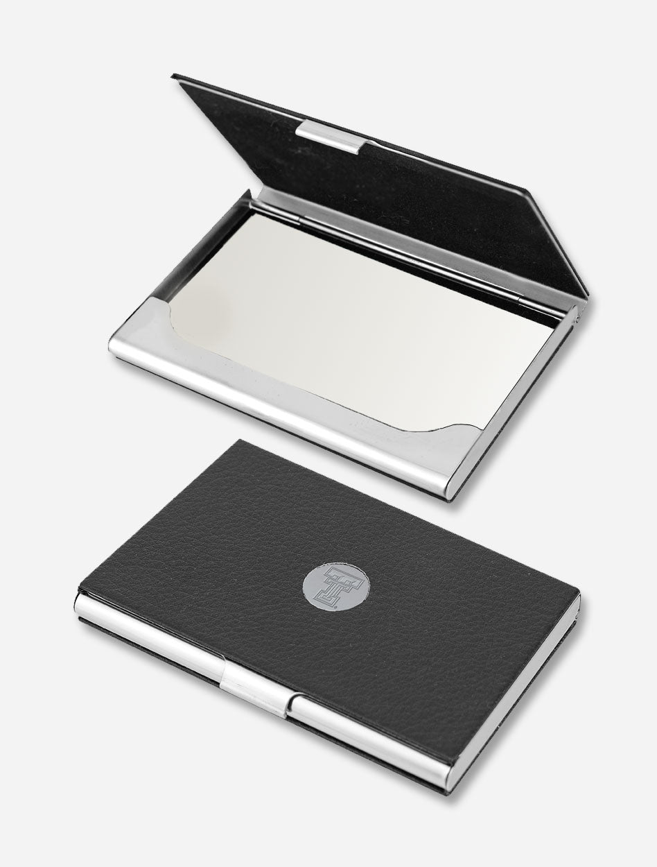 Texas Tech Double T Business Card Holder with Medallion