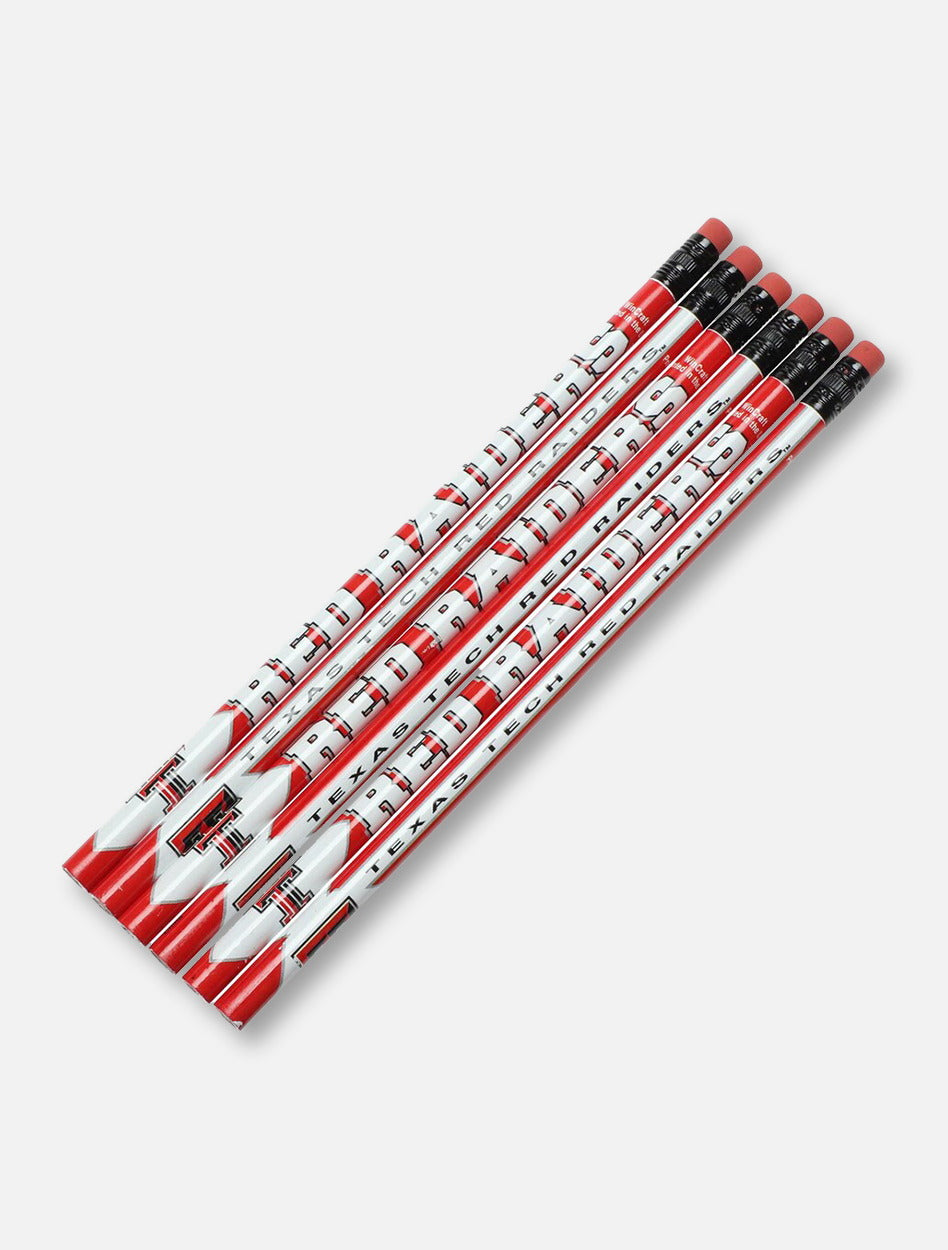 Texas Tech Red Raiders Double T Six-Pack Pencil Set