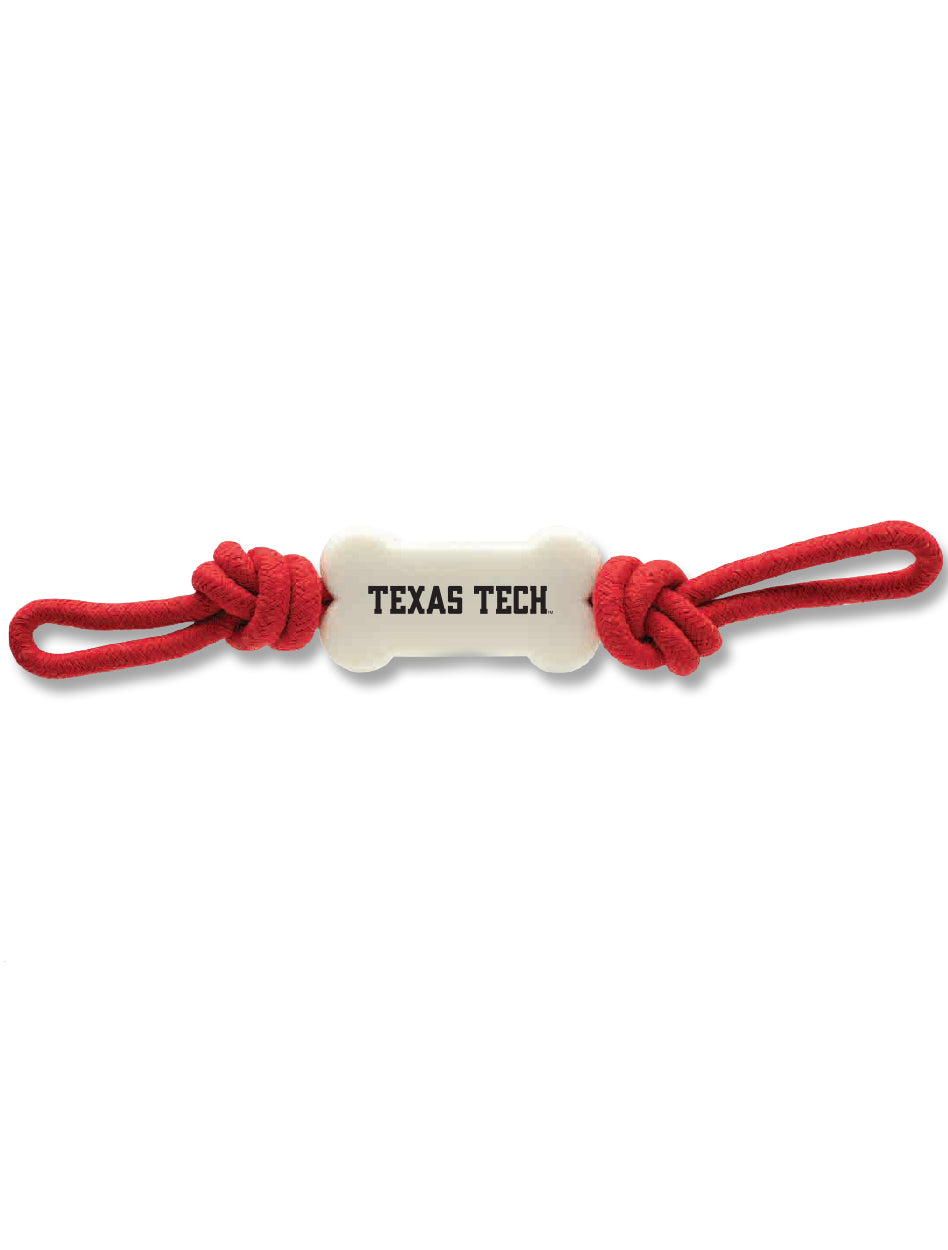Texas Tech Knotted "Bone" Rope Pet Toy