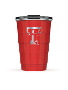 Texas Tech Pirani "Double T" 16oz Red Party Cup Tumbler