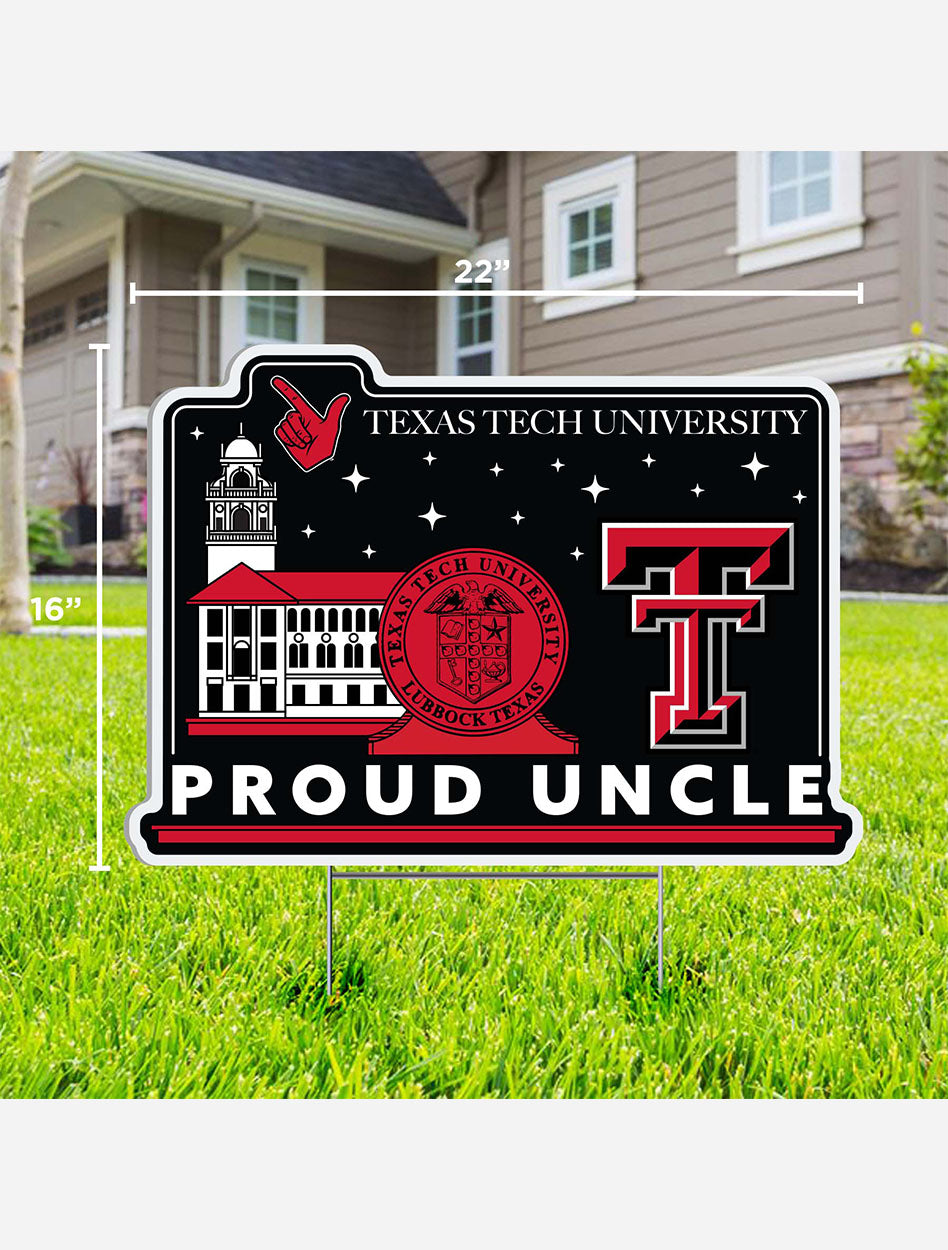 Texas Tech Red Raiders "Proud Uncle" Lawn Sign