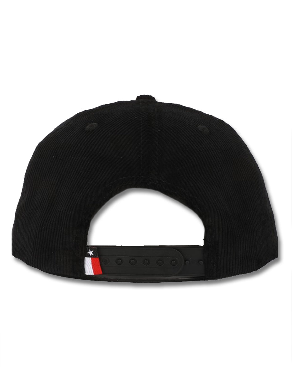 Dark Horse "Ride or Die" Black Corduroy Snapback Cap