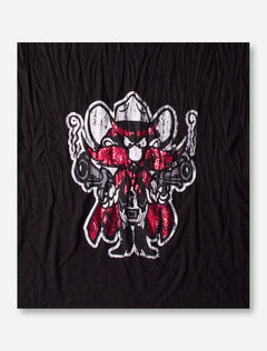Metallic Raider Red on Black Scarf - Texas Tech