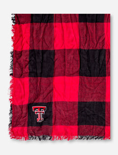 ZooZatz Texas Tech Buffalo Check Scarf
