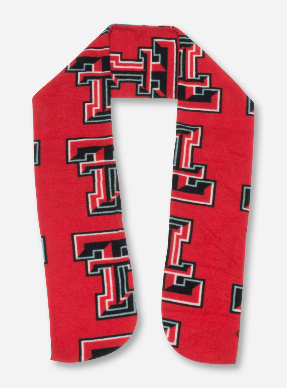 Texas Tech Grandma Pants Double T Red Fleece Scarf
