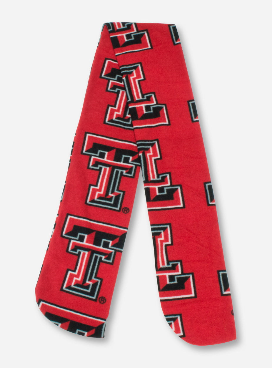 Texas Tech Grandma Pants Double T Red Fleece Scarf