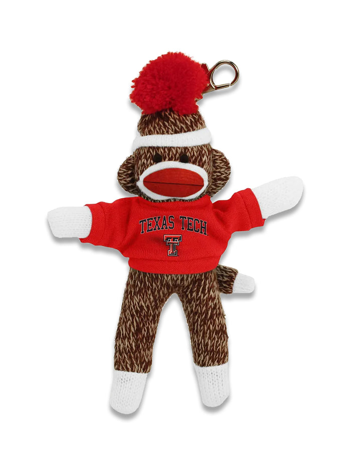 Texas Tech Sock Monkey Keychain