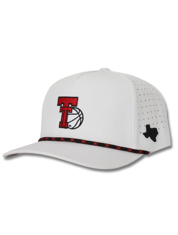 Dark Horse "Basketball Throwback" White Corded Sport Snapback