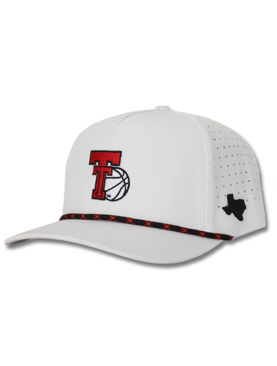 Dark Horse "Basketball Throwback" White Corded Sport Snapback