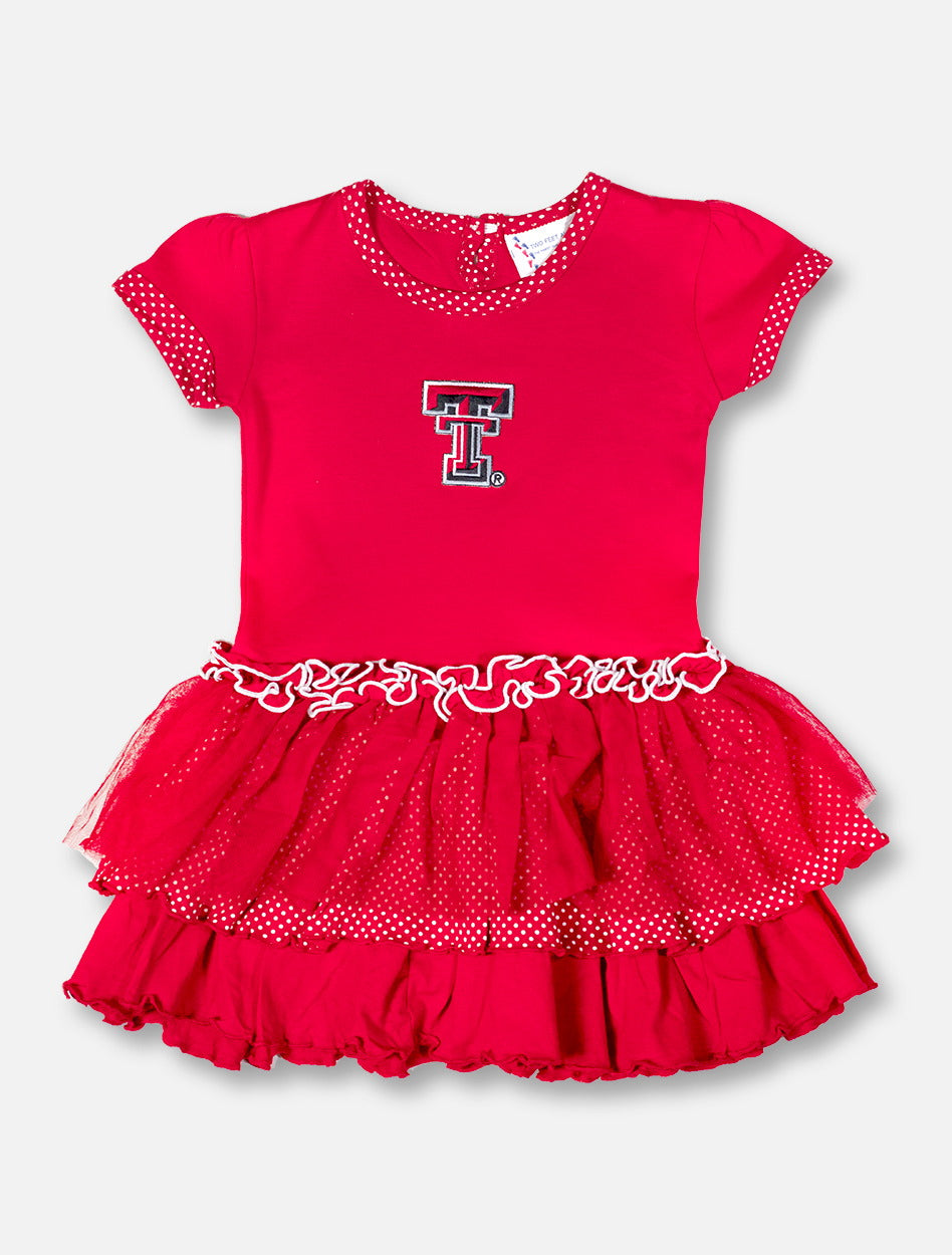 Texas Tech Red Raiders Double T Pin Dot TODDLER GIRLS TuTu Dress