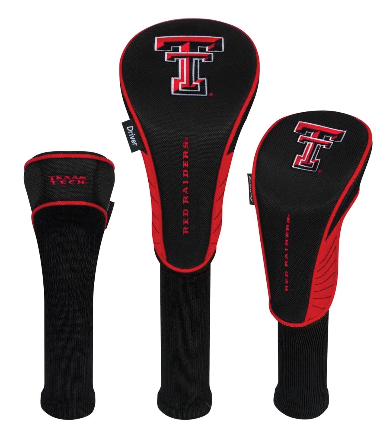 Texas Tech 3 Pack golf Headcovers