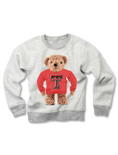 Texas Tech "Teddy Bear" TODDLER Reverse Fleece Crewneck