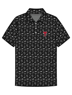Texas Tech Dark Horse "The Desert" Black Men's Polo