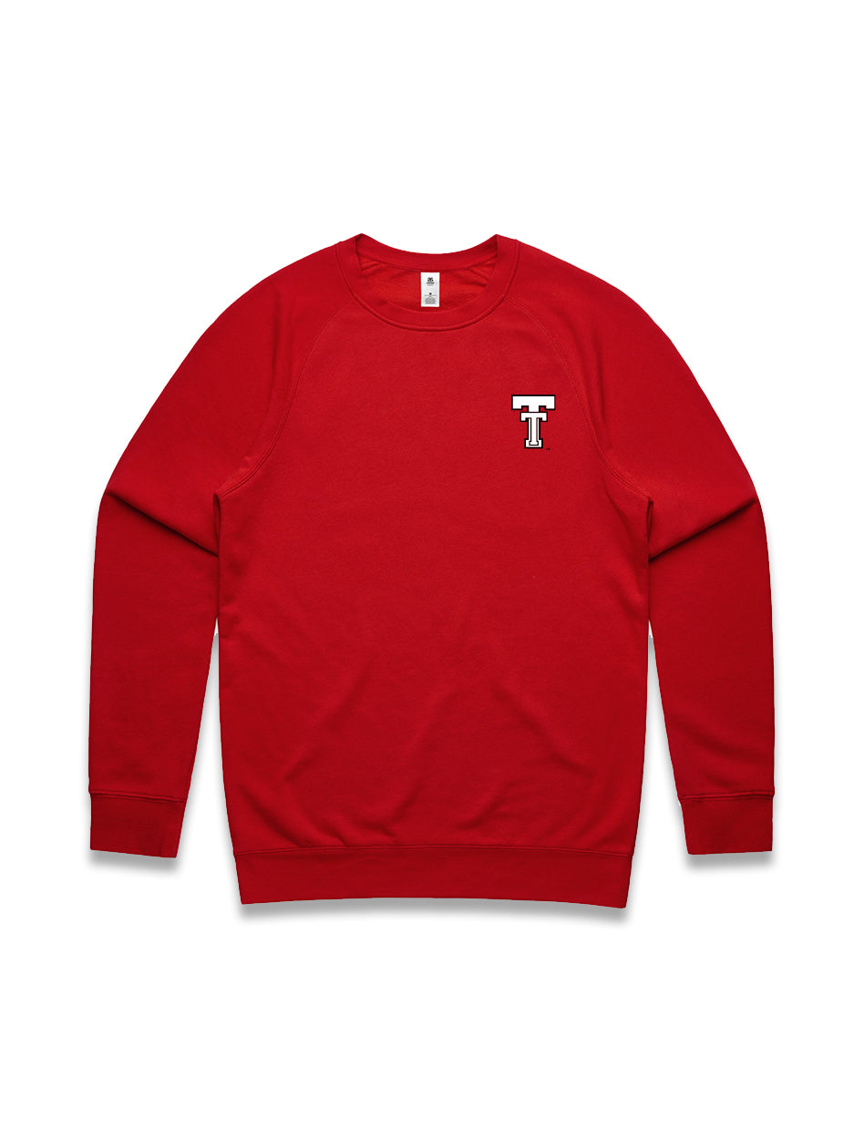 Texas Tech Dark Horse VAULT "Throwback" Embroidered Crewneck Sweatshirt