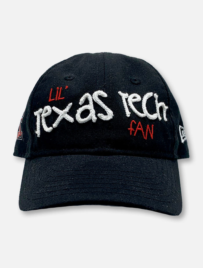 New Era Texas Tech Red Raiders "Lil' Fan" Black Stretch Fit Cap