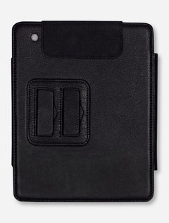 Texas Tech Double T on Black Leather iPad Cover