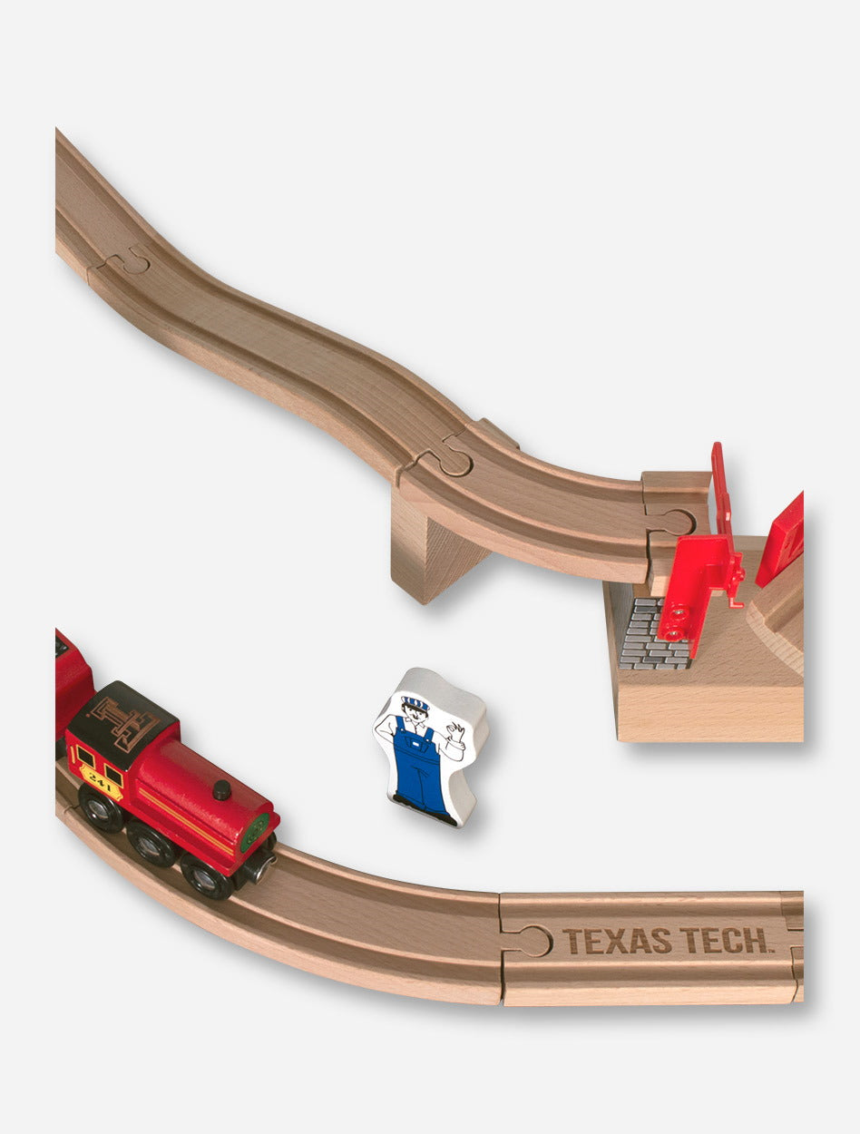 Melissa & Doug Texas Tech Large Swivel Bridge Train Set