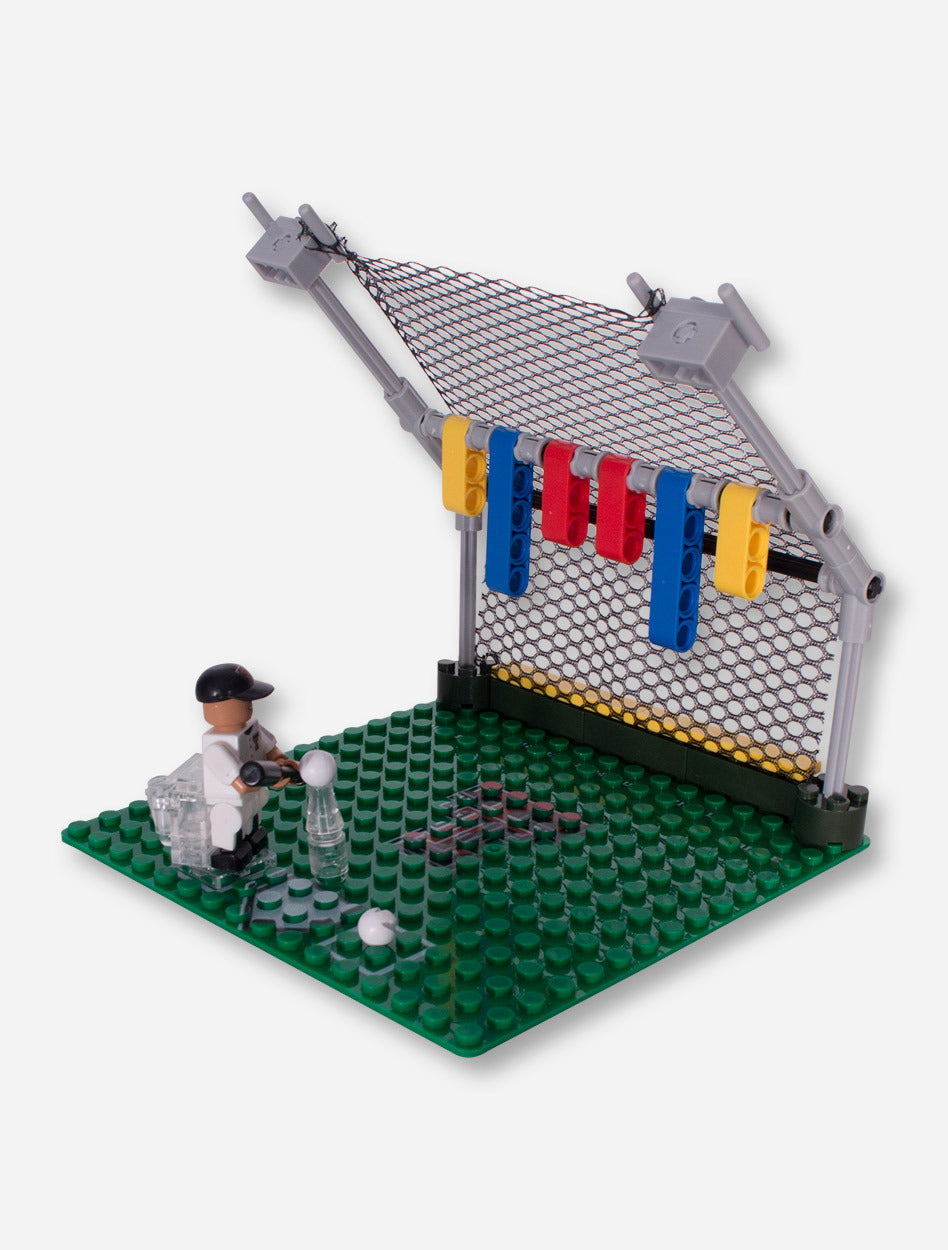 Lego Compatible Texas Tech Red Raiders Batting Cage Set