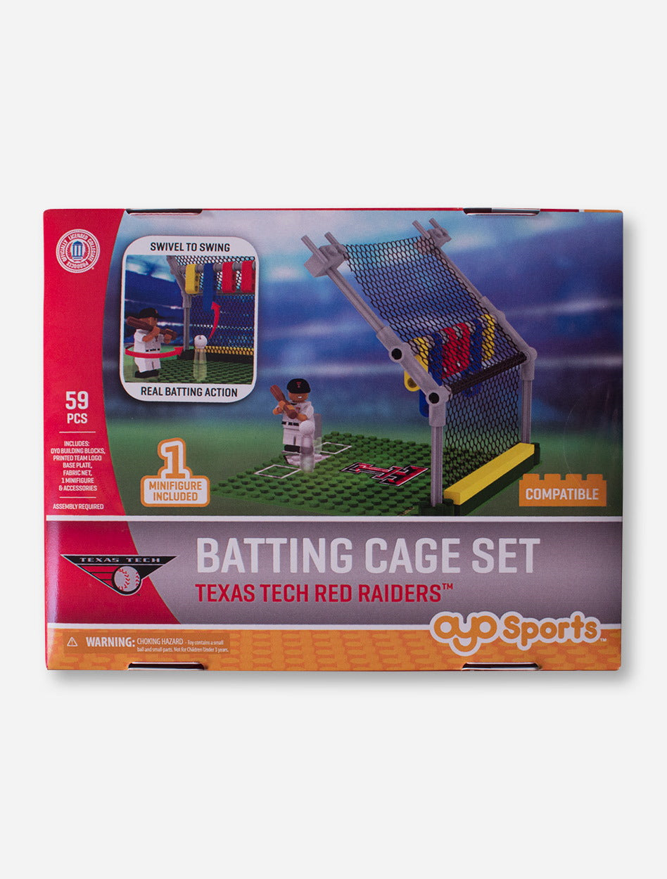Lego Compatible Texas Tech Red Raiders Batting Cage Set