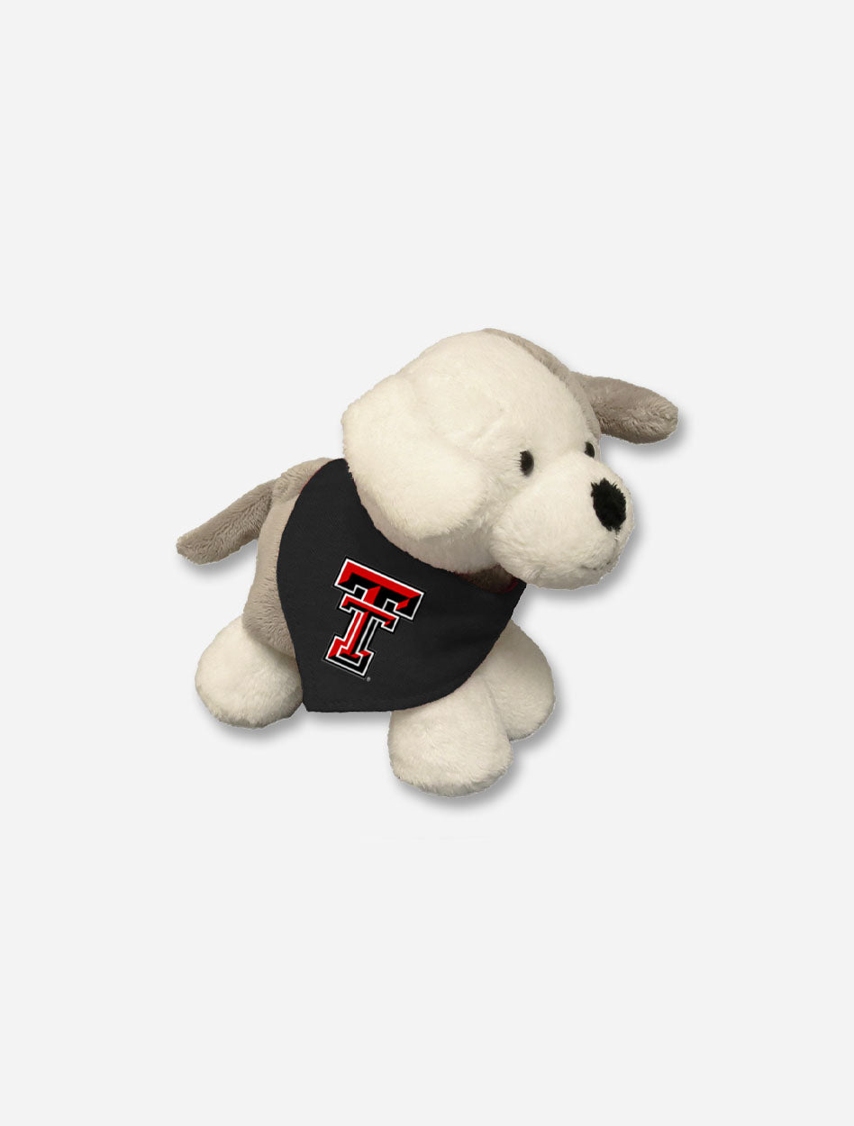 Texas Tech Red Raiders White and Grey Dog Plush Toy with Double T T-Shirt