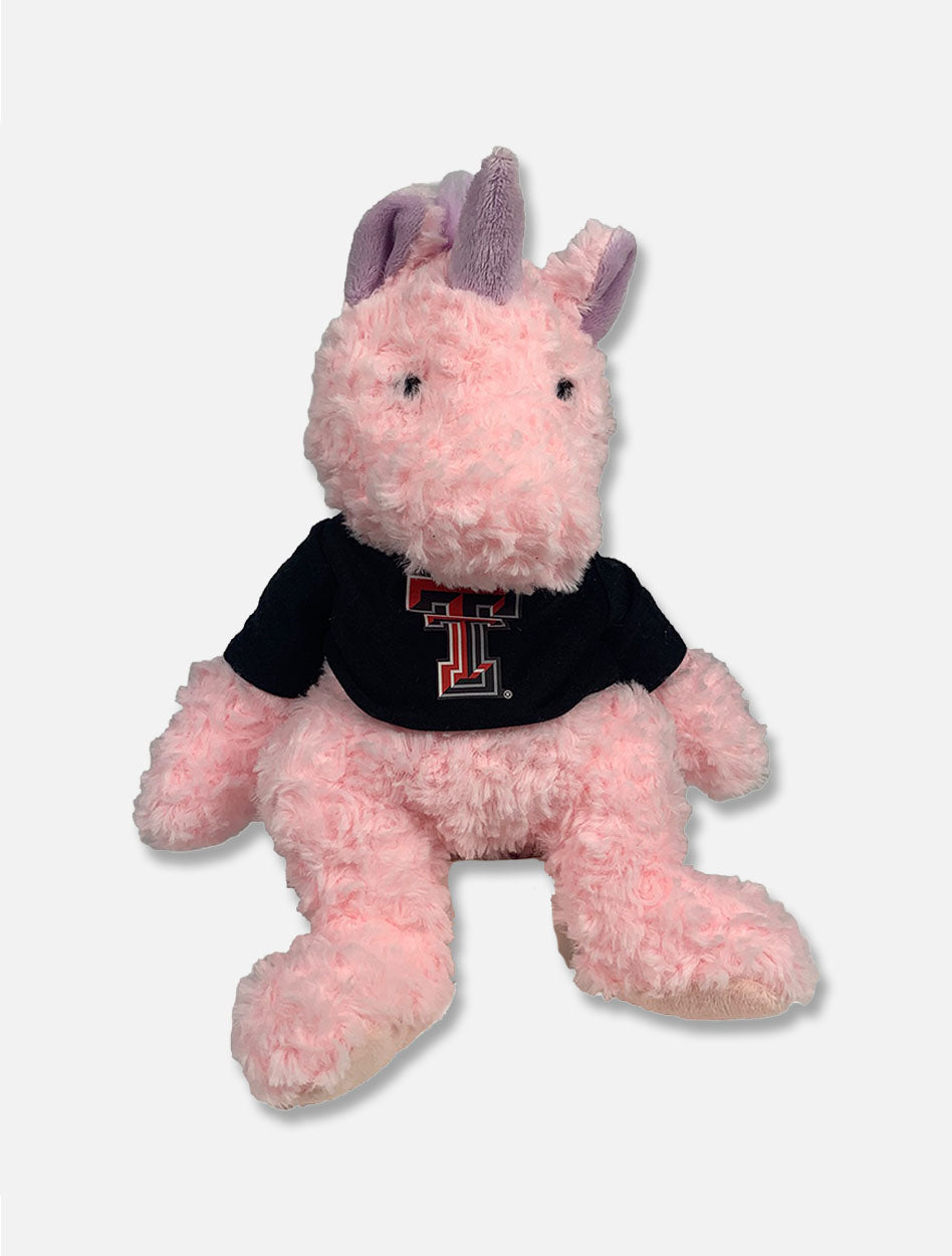 Texas Tech Cuddle Buddy Pink Unicorn Plush Animal