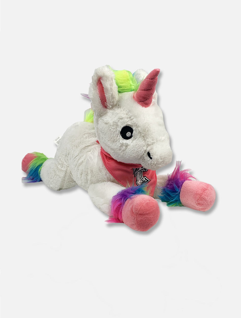 Texas Tech Red Raiders "Rainbow Unicorn" with Bandana Plush Toy