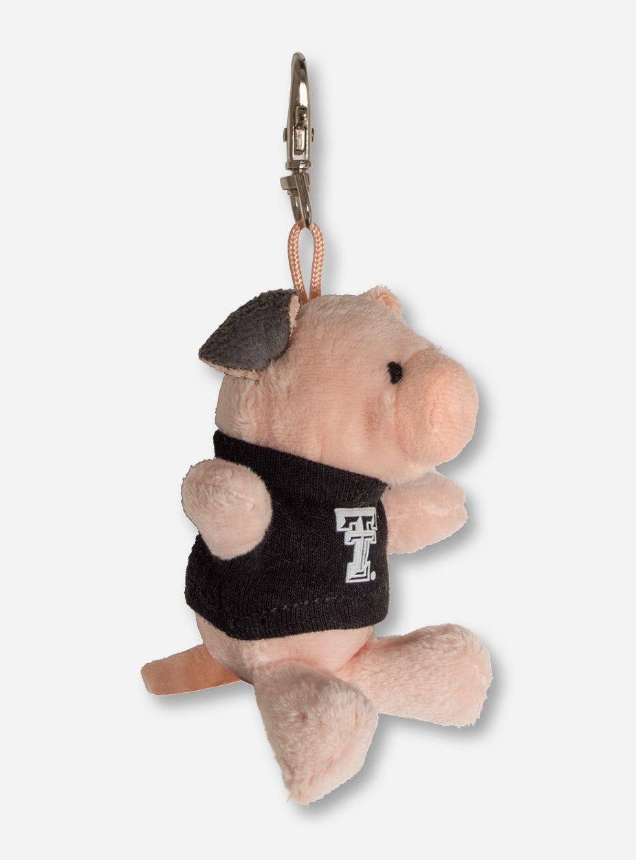 Plush Pig In Double T T-Shirt Keychain