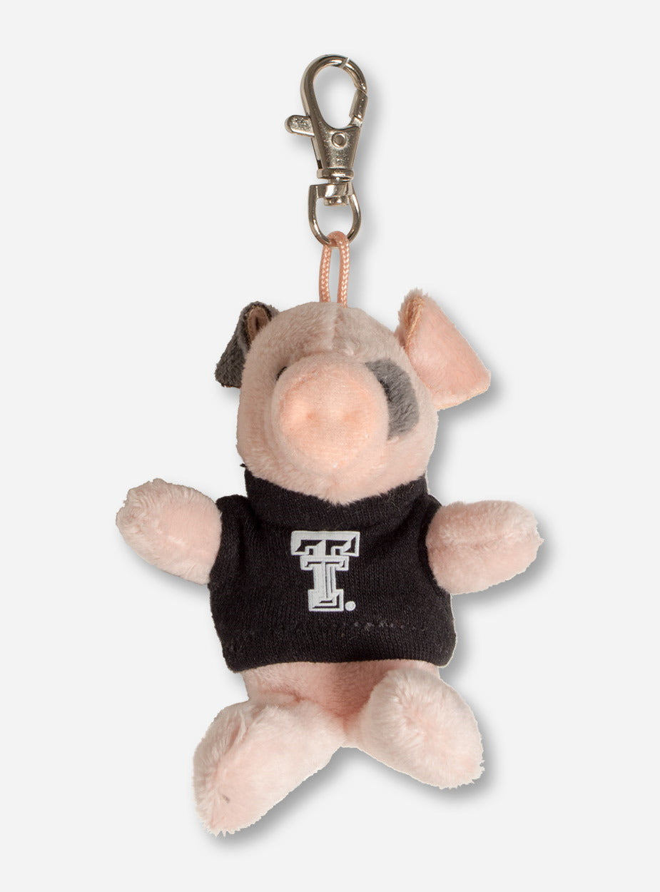 Plush Pig In Double T T-Shirt Keychain