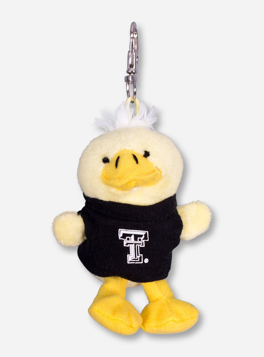 Texas Tech Plush Duck in Double T T-Shirt Keychain
