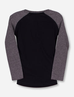 Garb Texas Tech "Courtney" TODDLER Black and Grey Long Sleeve Shirt