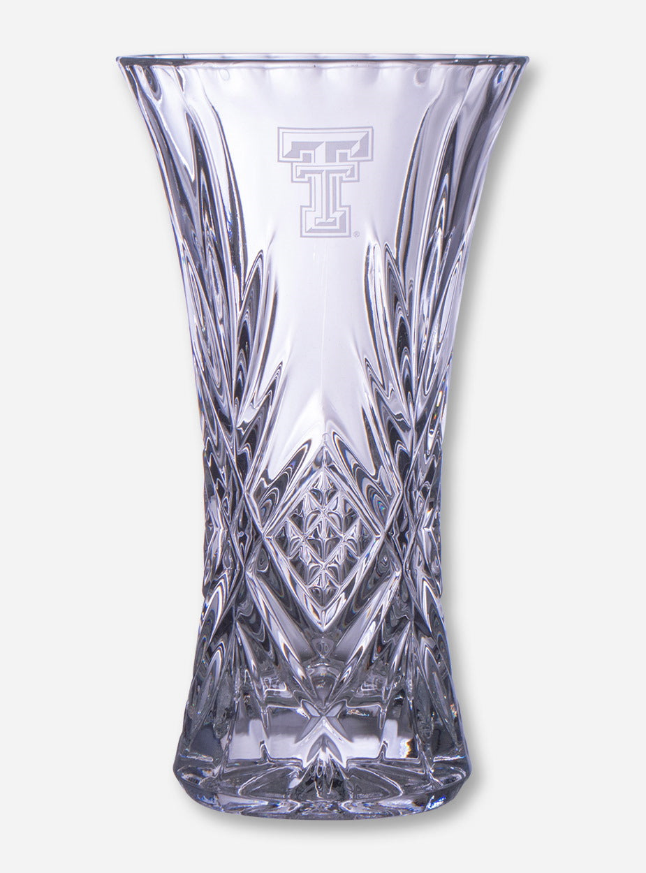 Texas Tech 11 3/4" Crystal Vase