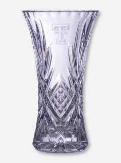 Texas Tech 11 3/4" Crystal Vase