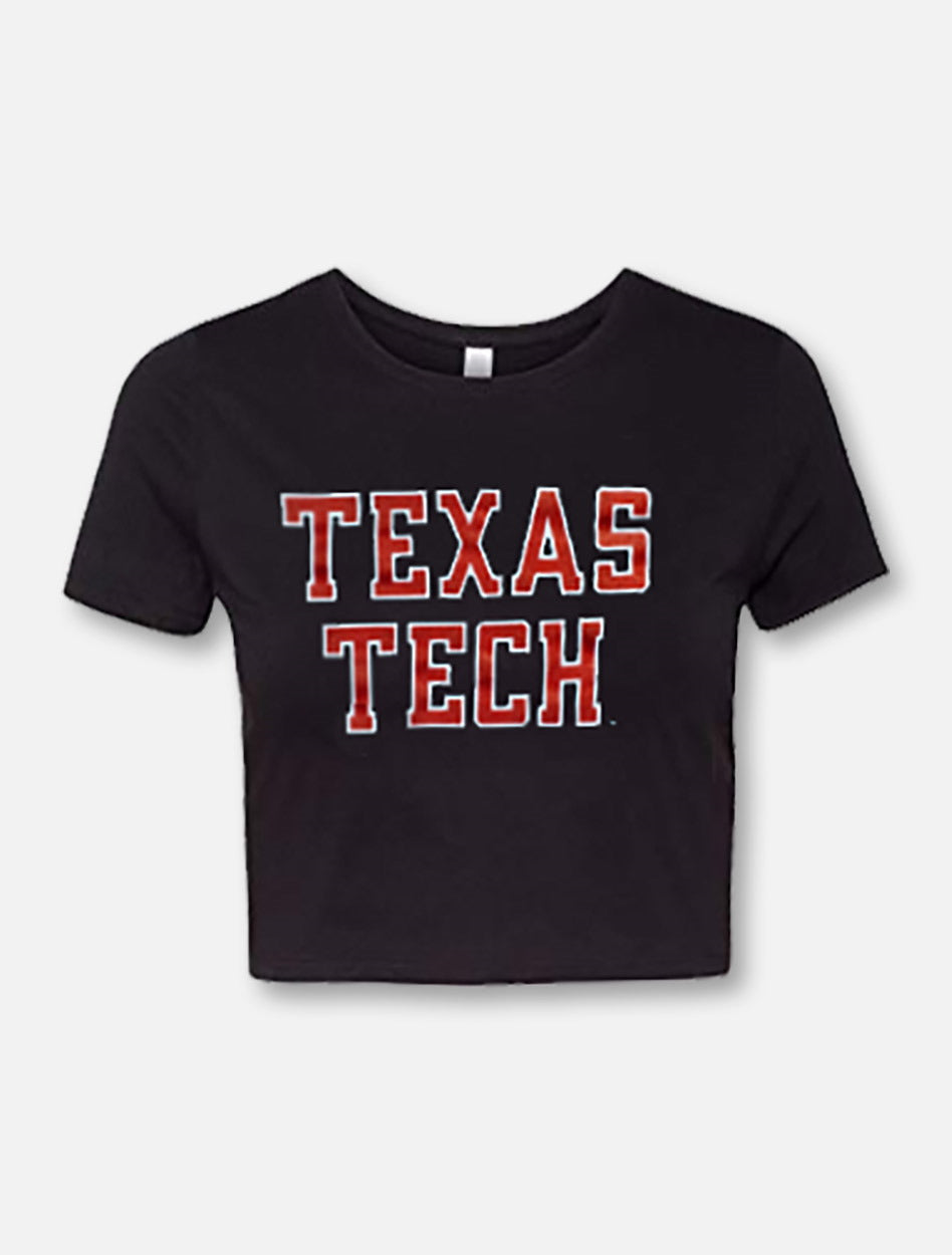 Texas Tech Red Raiders "Rugged Football" Crop Top