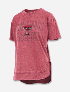 Pressbox Texas Tech Red Raiders "Maxine" Rounded Bottom Vintage Top