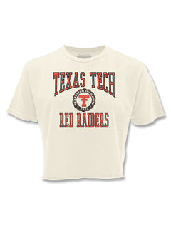 Texas Tech Vault "Old College Seal" Throwback Crop Top
