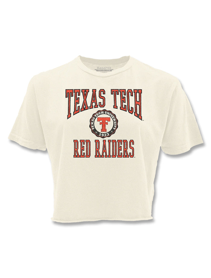 Texas Tech Vault "Old College Seal" Throwback Crop Top