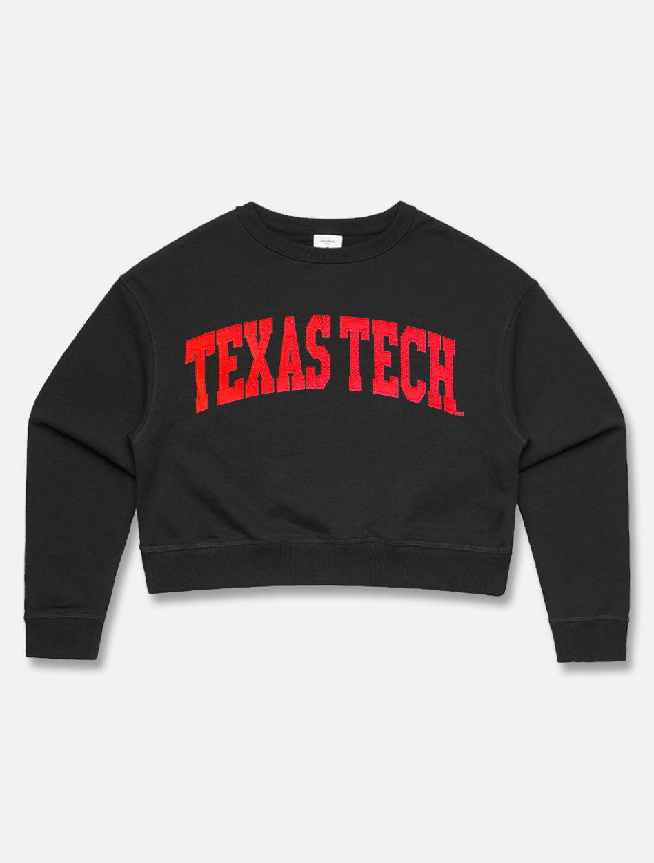 Texas Tech Red Raiders "Finely Finished Arch Twill " Crop Sweat Shirt