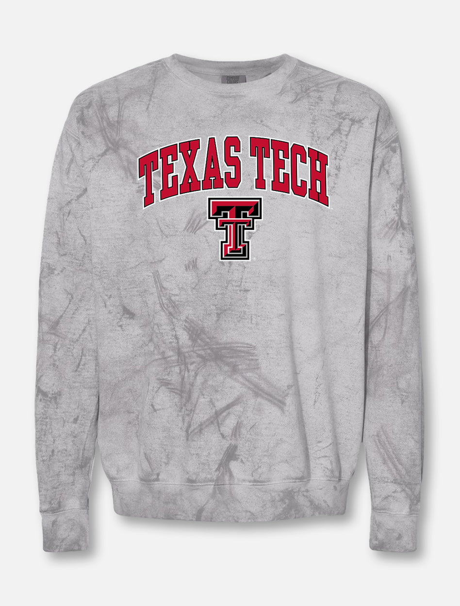Texas Tech Color Pattern Texas Tech Color Blast Arch Over Double T Sweatshirt – Red Raider Outfitter