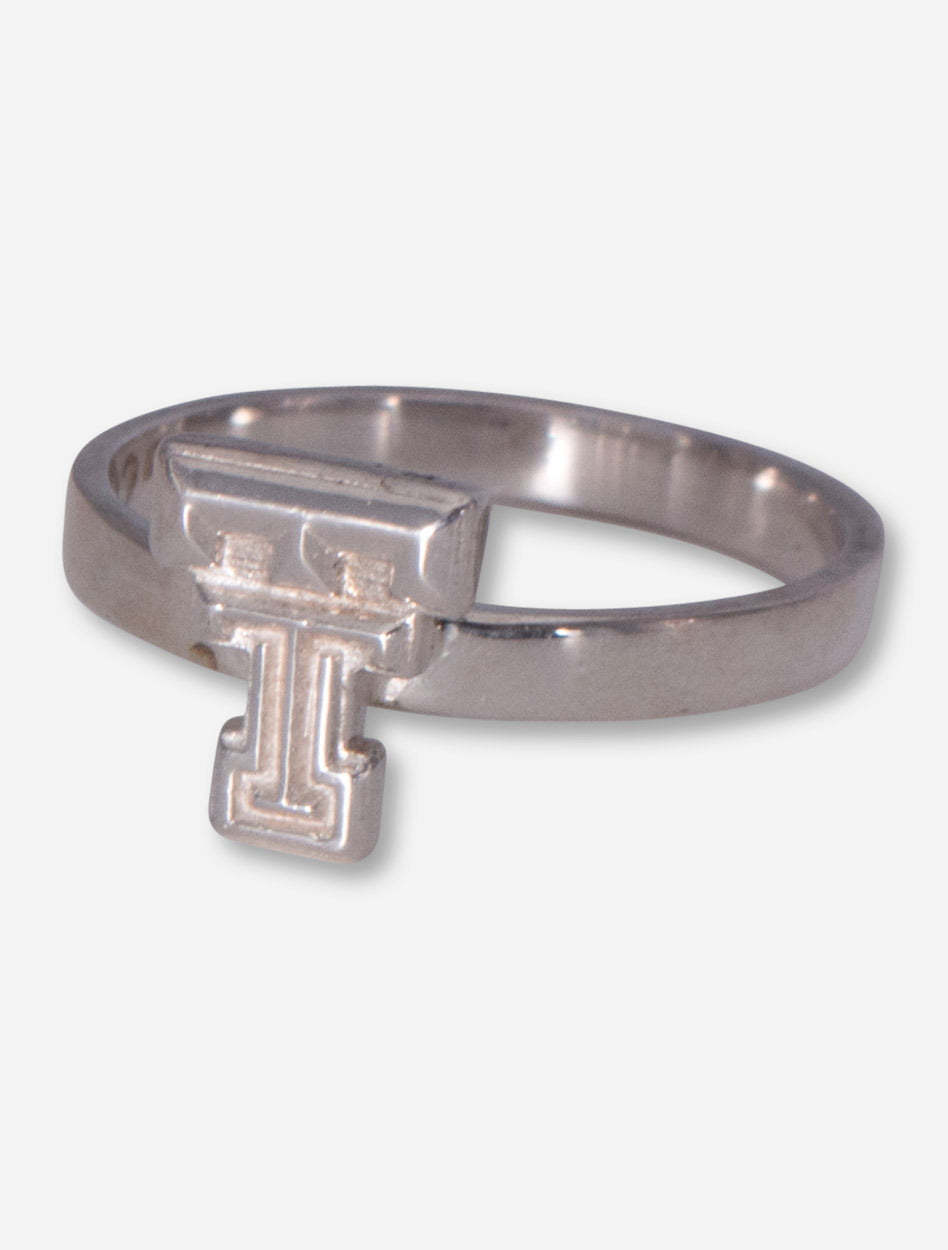 Double T on Sterling Silver Ring