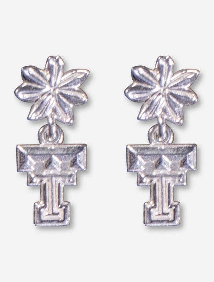 DaynaU Texas Tech Double T Flower Earrings