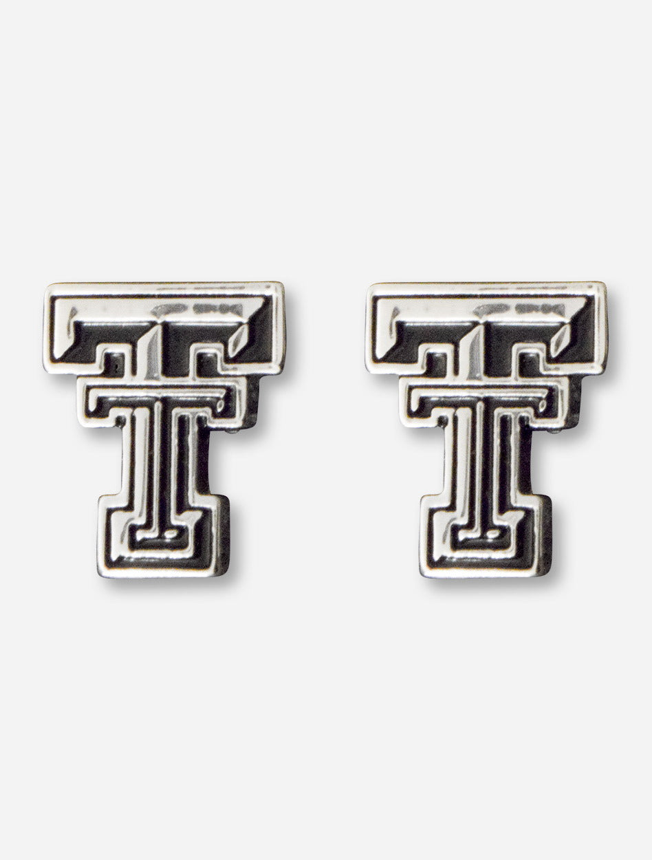 Emerson Double T Silver Stud Earrings