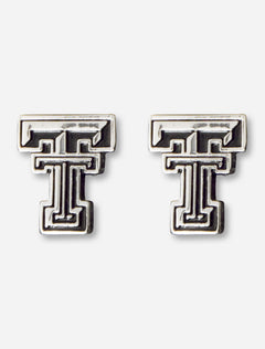 Emerson Double T Silver Stud Earrings
