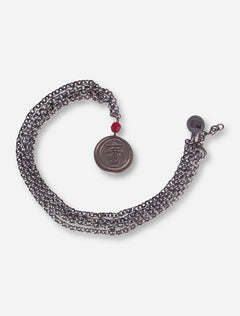 Texas Tech Double T White Copper Necklace