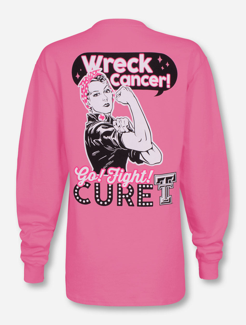 Texas Tech Rosie Wreck 'Em Pink Long Sleeve - Breast Cancer Awareness