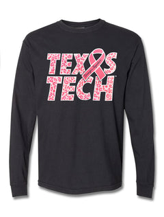 Texas Tech Breast Cancer "Pink Awareness" Comfort Long Sleeve