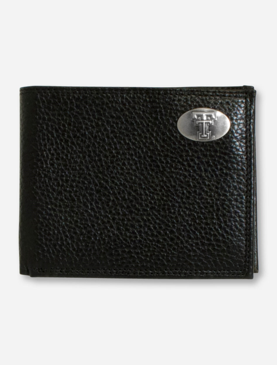 Texas Tech Double T Emblem on Leather Wallet