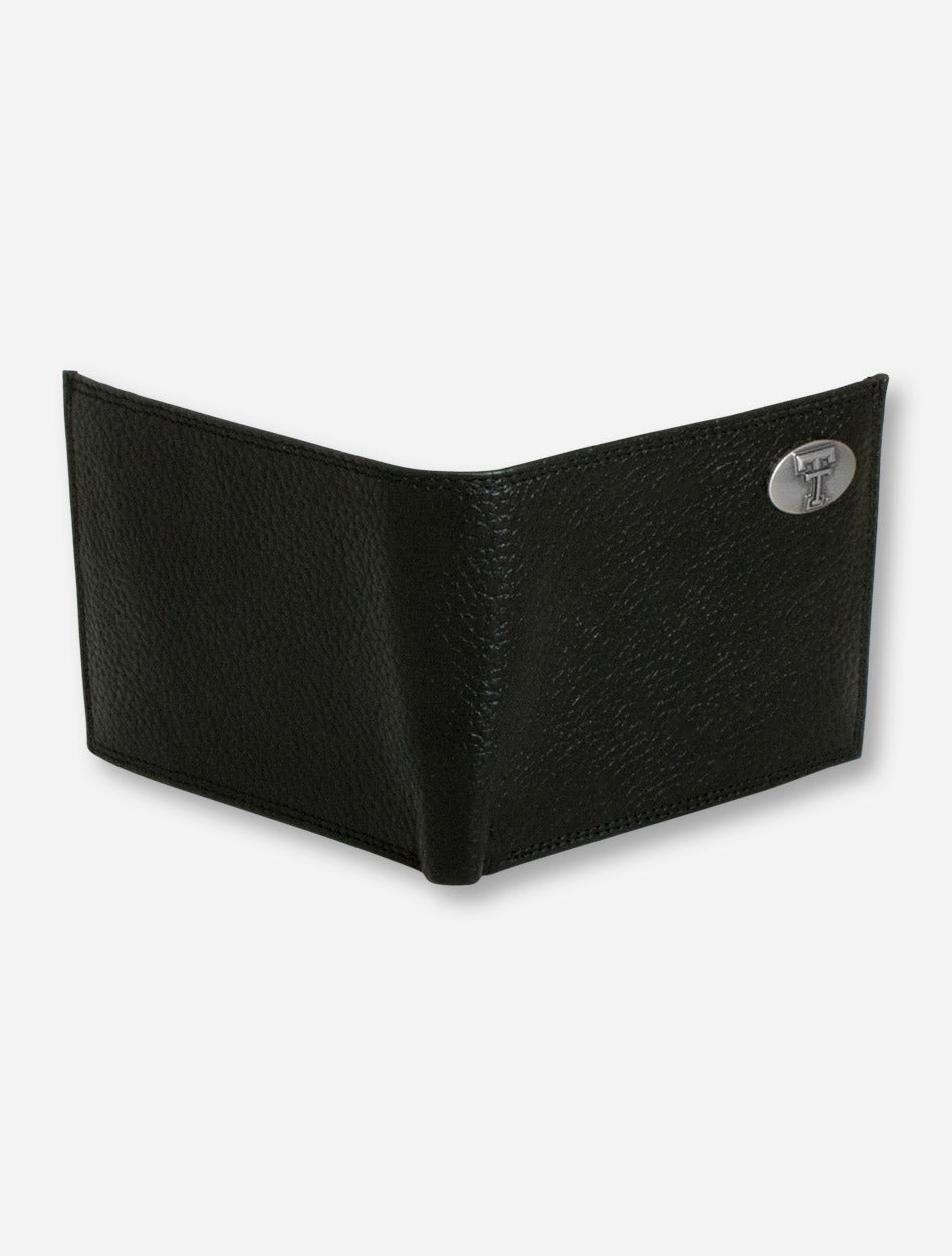 Texas Tech Double T Emblem on Leather Wallet