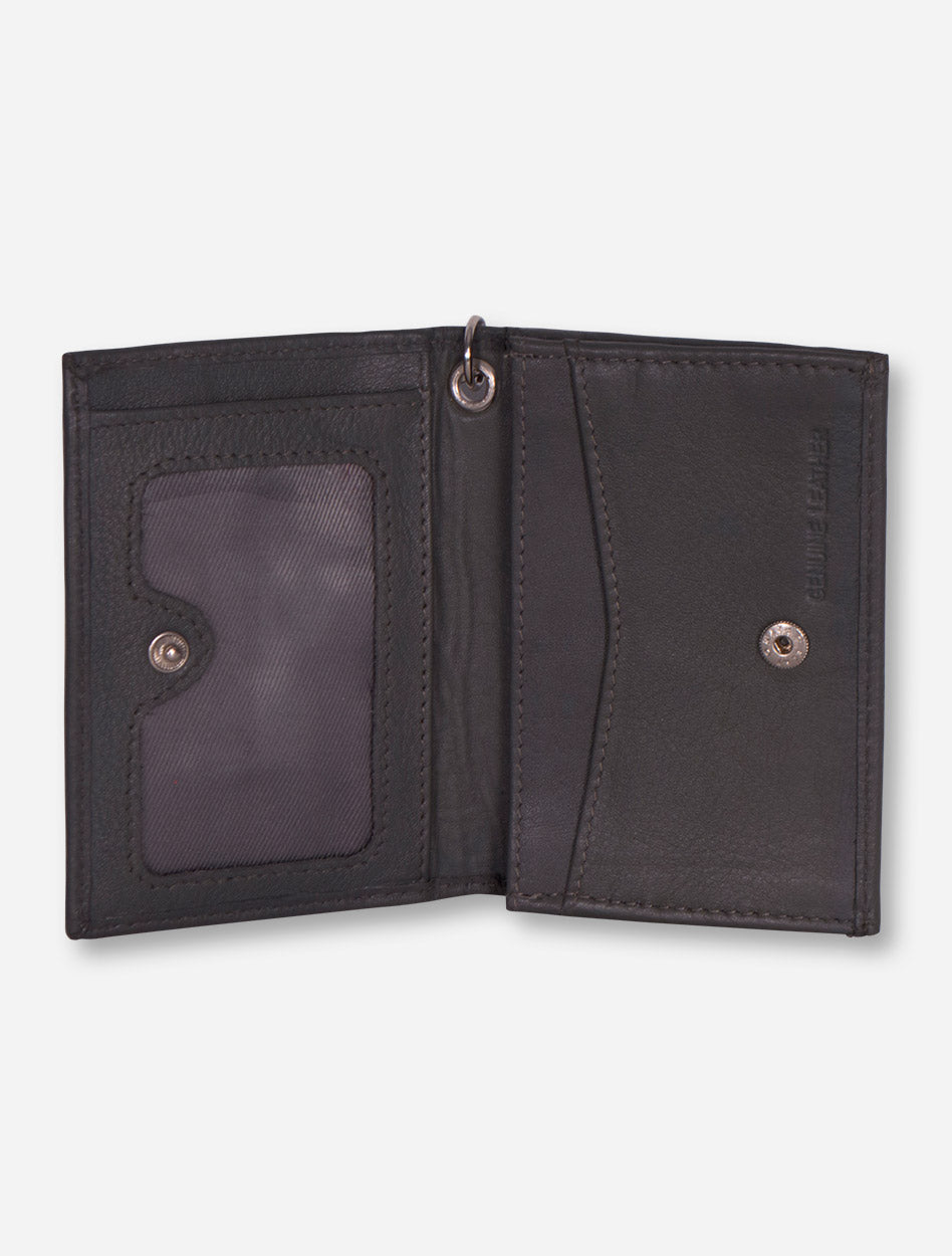 Texas Tech Embossed Double T on Leather ID Holder